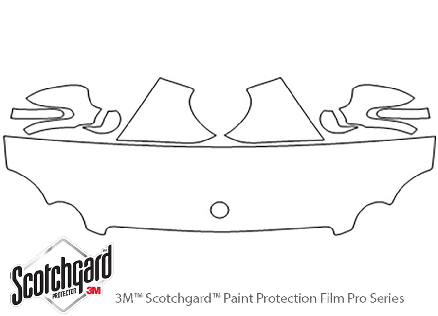 clk-class 3M Clear Bra Hood Precut PPF Diagram