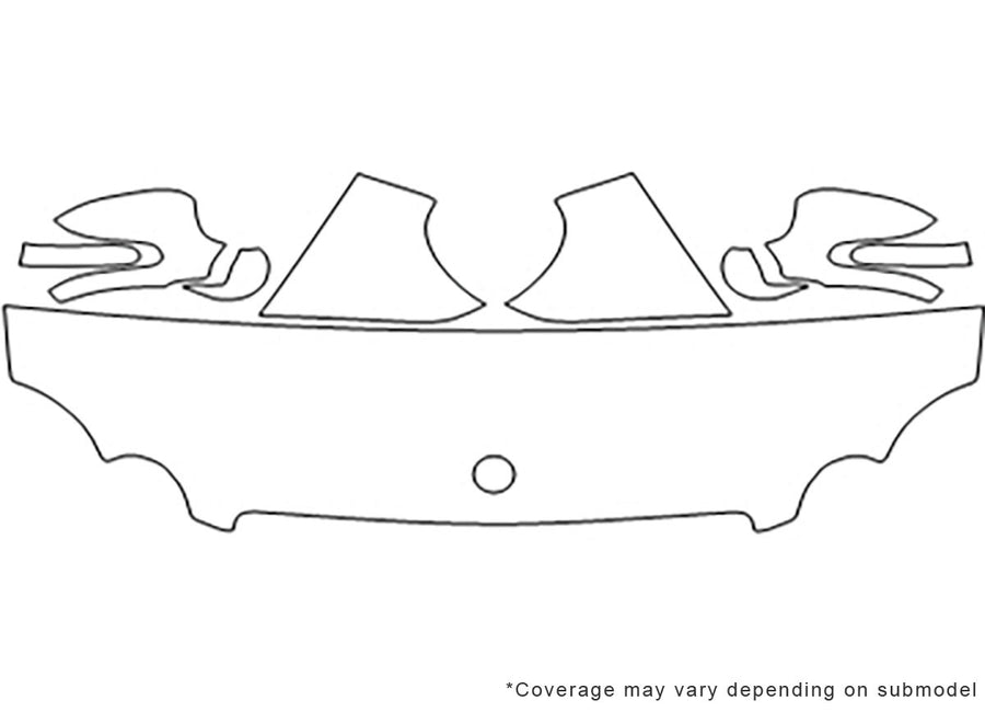 clk-class 3M Clear Bra Hood Precut PPF Diagram