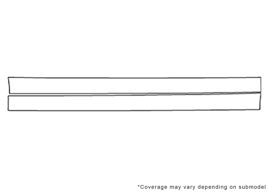 clk-class 3M Clear Bra Door Cup Precut PPF Diagram
