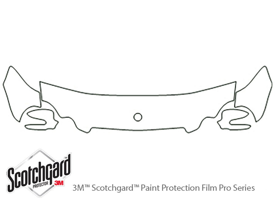 clk-class 3M Clear Bra Hood Precut PPF Diagram