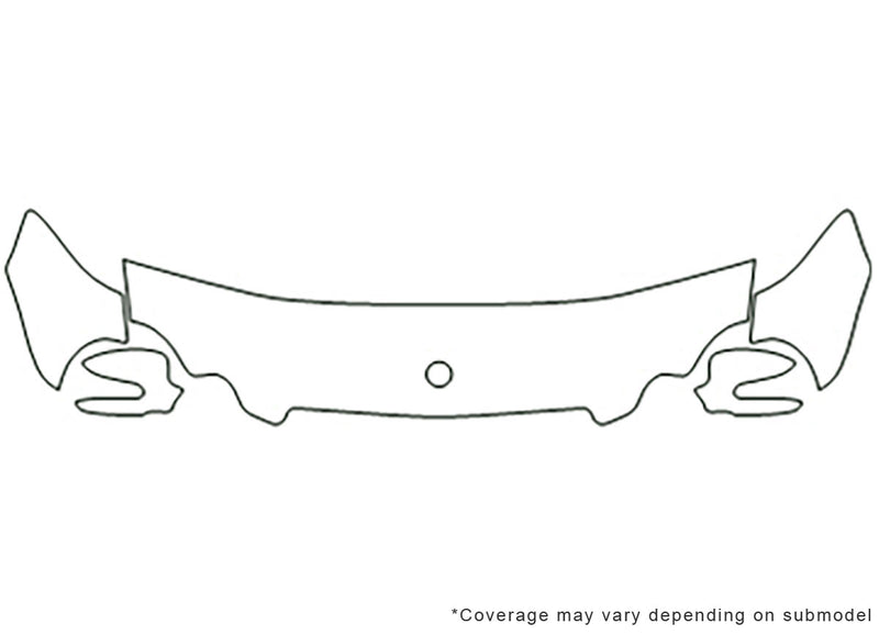 clk-class Avery Dennison Clear Bra Hood Precut PPF Diagram