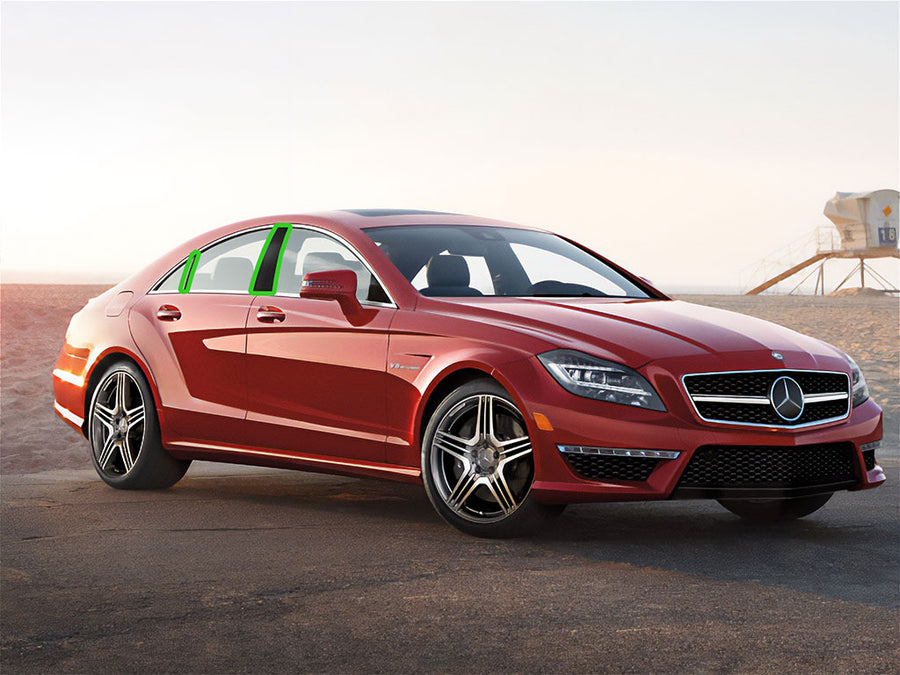 mercedes-benz cls-class 2012-2017 (sedan) Pillar Post Trim Installation Location