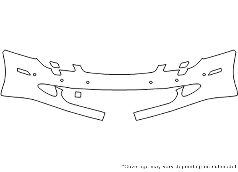 cls-class Avery Dennison Clear Bra Bumper Precut PPF Diagram