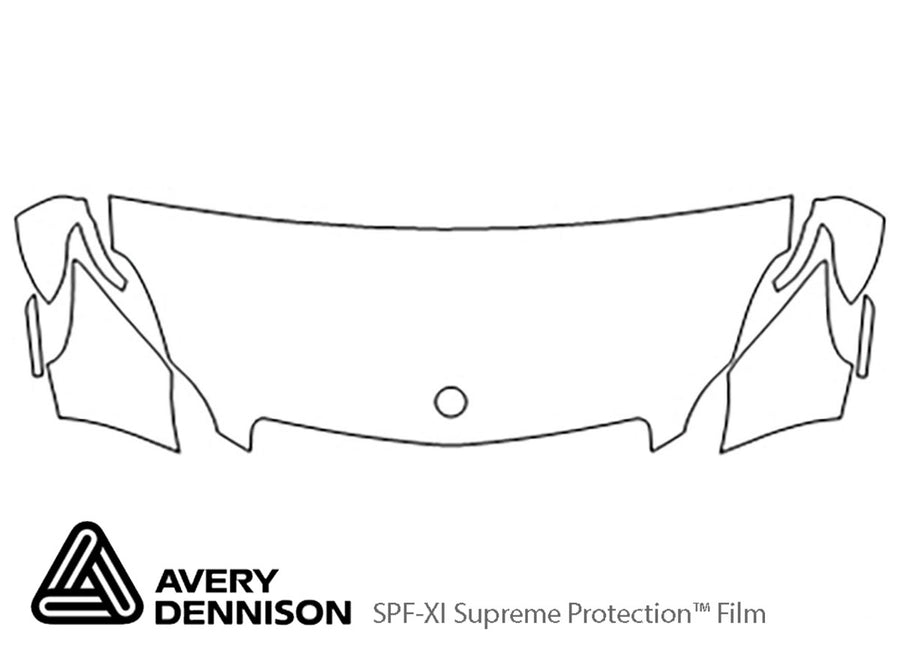cls-class Avery Dennison Clear Bra Hood Precut PPF Diagram