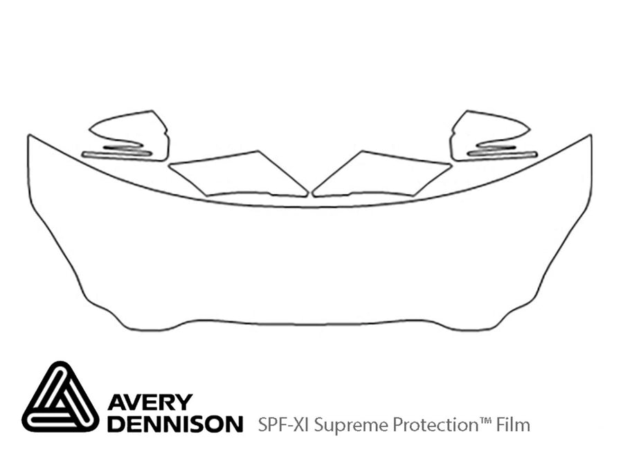 cls-class Avery Dennison Clear Bra Hood Precut PPF Diagram