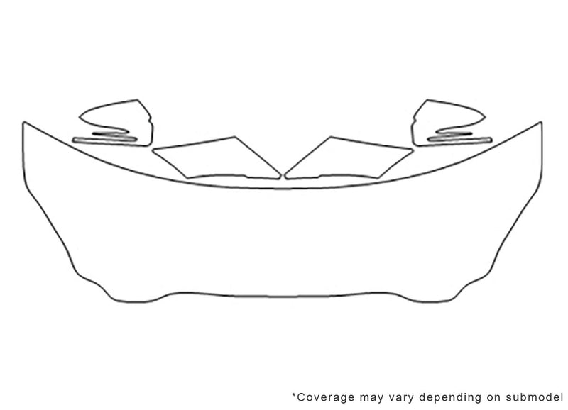 cls-class Avery Dennison Clear Bra Hood Precut PPF Diagram