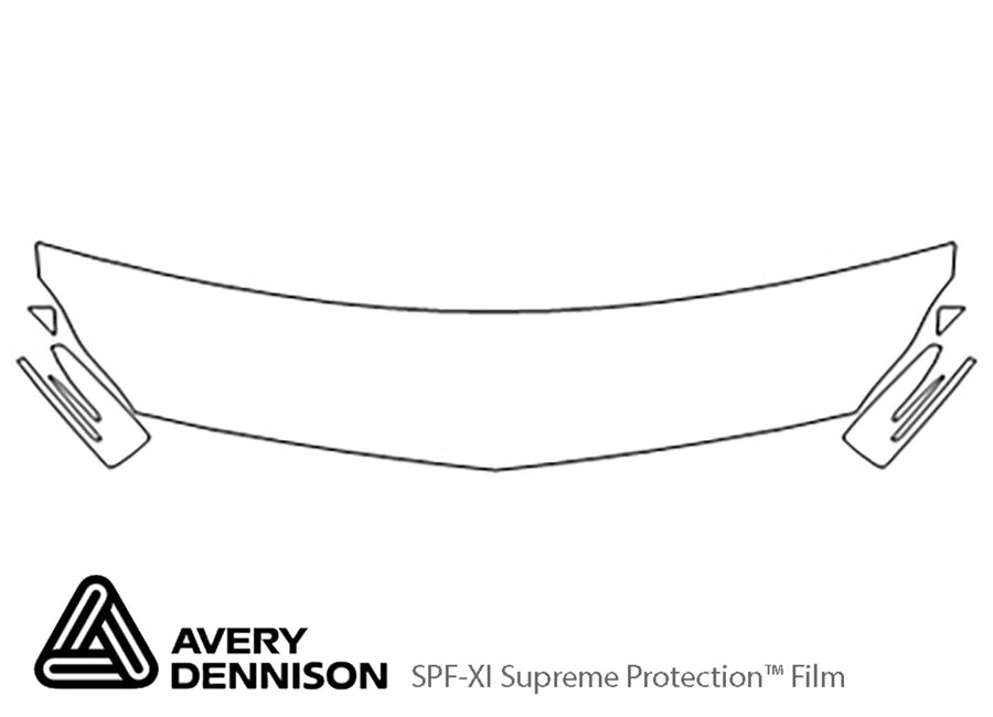 cls-class Avery Dennison Clear Bra Hood Precut PPF Diagram