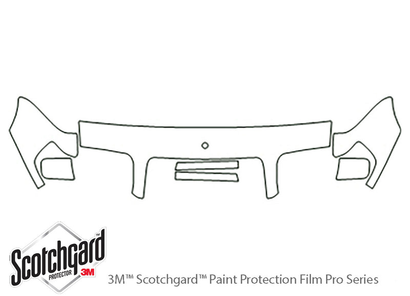 e-class 3M Clear Bra Hood Precut PPF Diagram