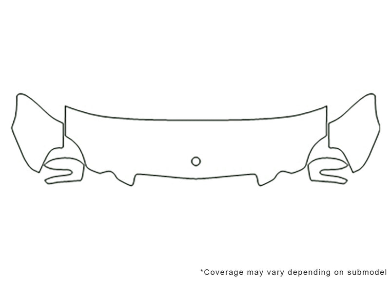 e-class 3M Clear Bra Hood Precut PPF Diagram