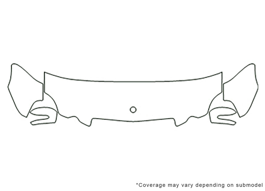 e-class 3M Clear Bra Hood Precut PPF Diagram