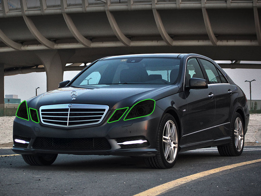 mercedes-benz e-class 2010-2013 (coupe / convertible) Headlight Tint Location
