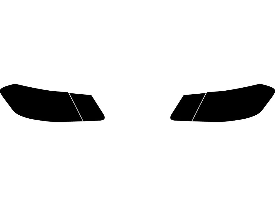 e-class (sedan) Precut Tail Light Tint Diagram