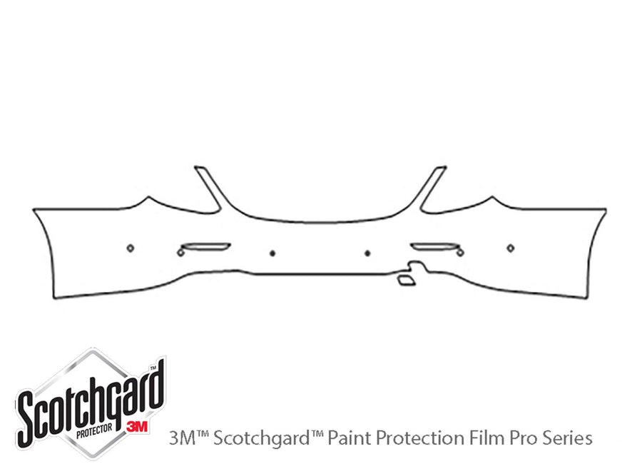 e-class 3M Clear Bra Door Cup Precut PPF Diagram