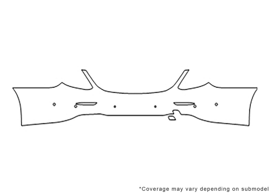 e-class 3M Clear Bra Door Cup Precut PPF Diagram