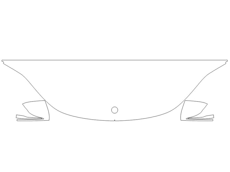 eqs-class Avery Dennison Clear Bra Hood Precut PPF Diagram