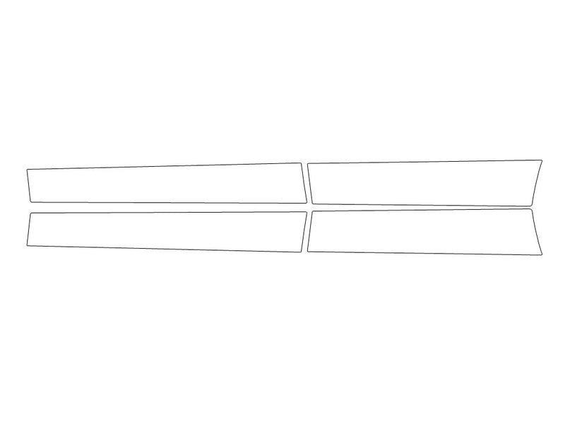 eqs-class 3M Clear Bra Door Cup Precut PPF Diagram