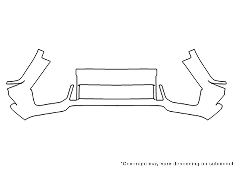 g-class Avery Dennison Clear Bra Bumper Precut PPF Diagram
