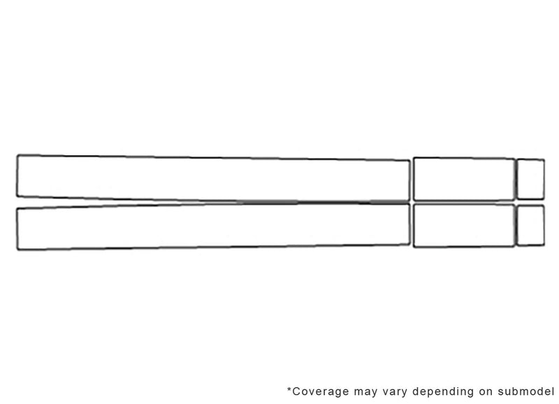 g-class 3M Clear Bra Door Cup Precut PPF Diagram