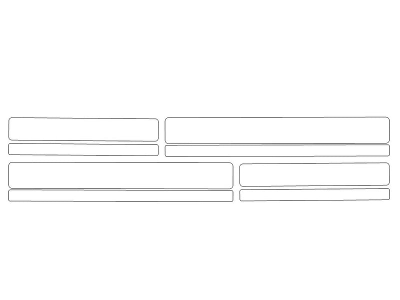 g-class Avery Dennison Clear Bra Door Cup Precut PPF Diagram