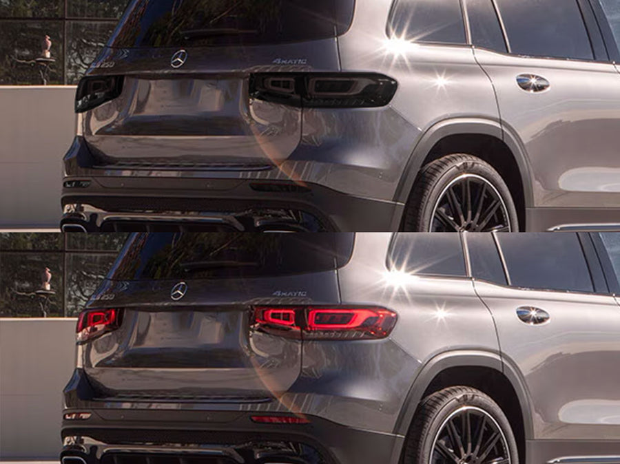 glb-class Before and After Smoked Taillights