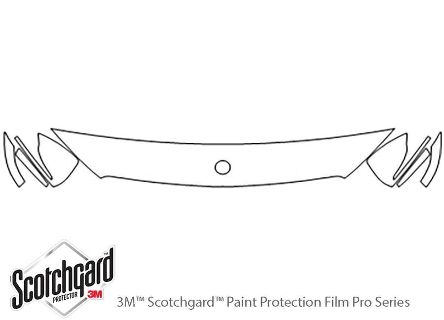 glc-class 3M Clear Bra Hood Precut PPF Diagram