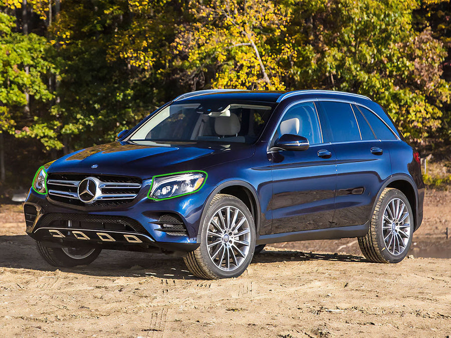 mercedes-benz glc-class 2016-2019 Headlight Protection Installation Location