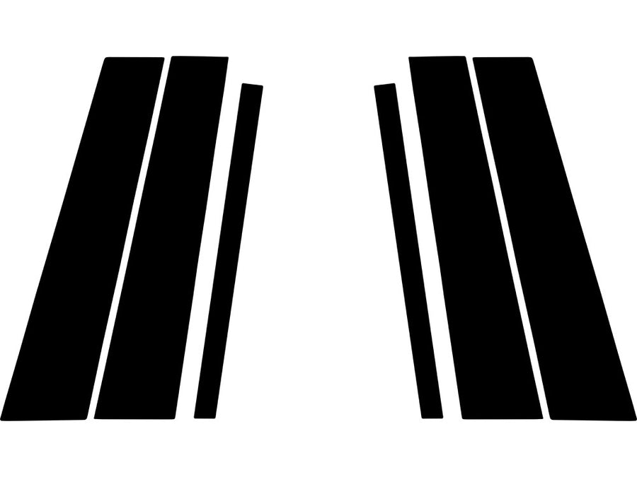 mercedes-benz glc-class 2016-2022 Gloss Black Pillar Trim