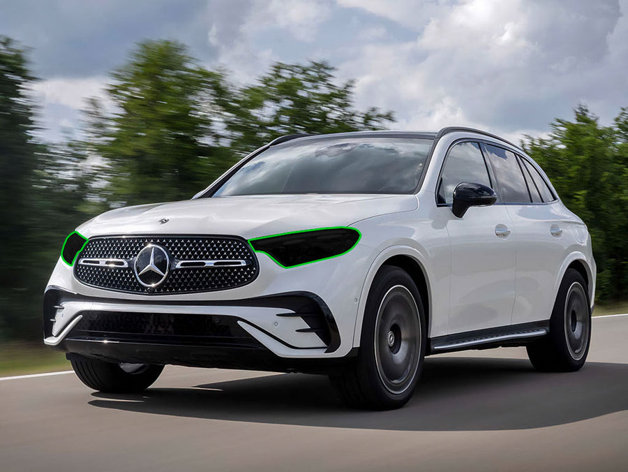 mercedes-benz glc-class 2020-2022 Headlight Tint Location
