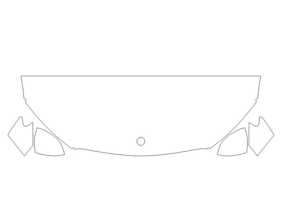 glc-class 3M Clear Bra Hood Precut PPF Diagram