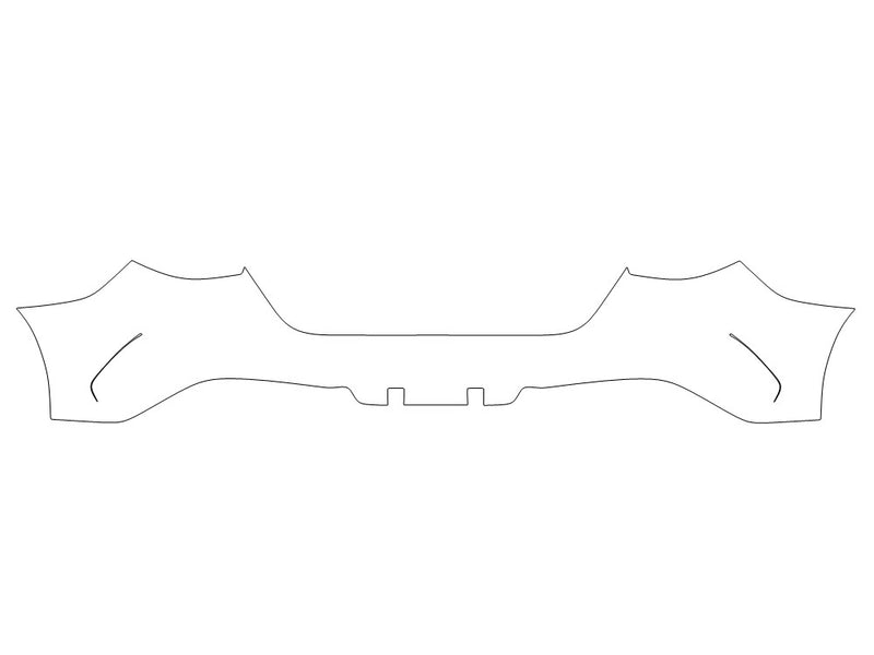 glc-class 3M Clear Bra Door Cup Precut PPF Diagram