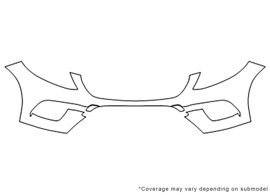 gle-class Avery Dennison Clear Bra Bumper Precut PPF Diagram