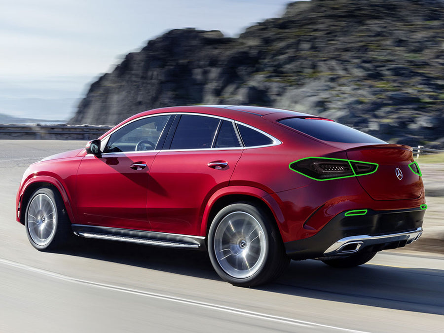 gle-class (coupe) Tail Light Tint Installation Points