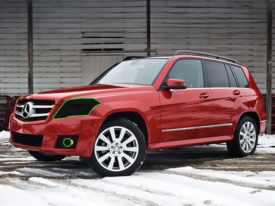 mercedes-benz glk-class 2010-2012 Headlight Tint Location