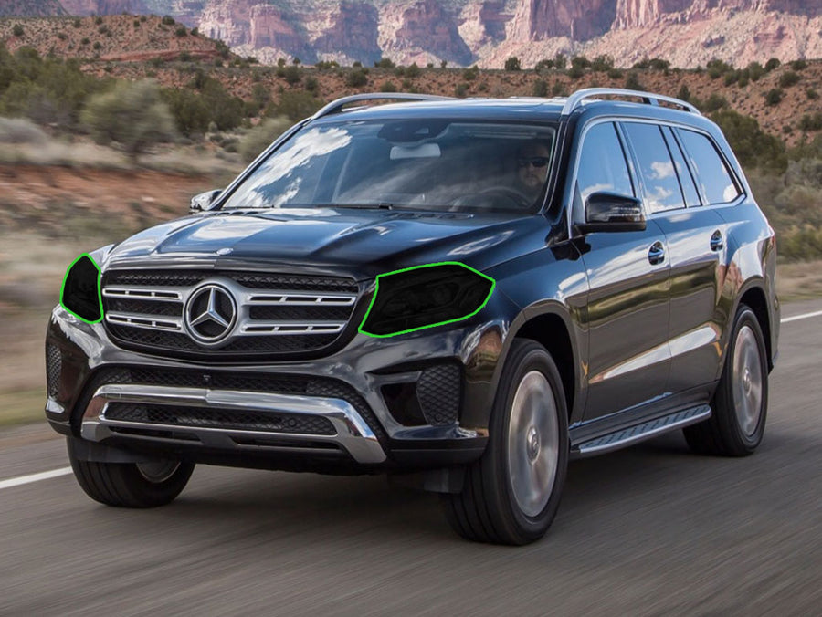 mercedes-benz gls-class 2017-2019 Headlight Tint Location