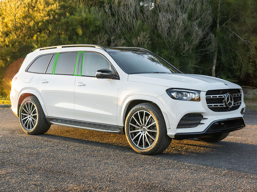 mercedes-benz gls-class 2020-2024 Pillar Post Trim Installation Location