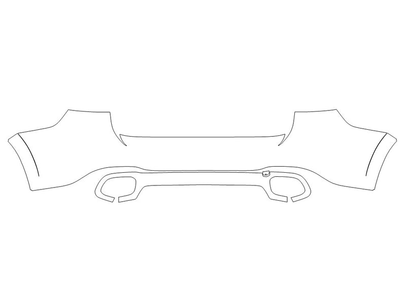 gls-class 3M Clear Bra Door Cup Precut PPF Diagram