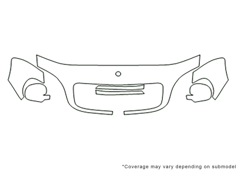 m-class Avery Dennison Clear Bra Hood Precut PPF Diagram