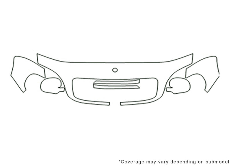 m-class Avery Dennison Clear Bra Hood Precut PPF Diagram