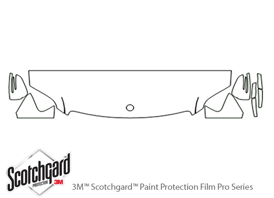 m-class 3M Clear Bra Hood Precut PPF Diagram