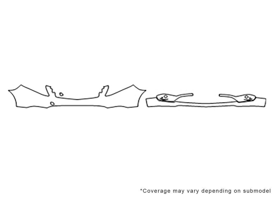 metris 3M Clear Bra Bumper Precut PPF Diagram