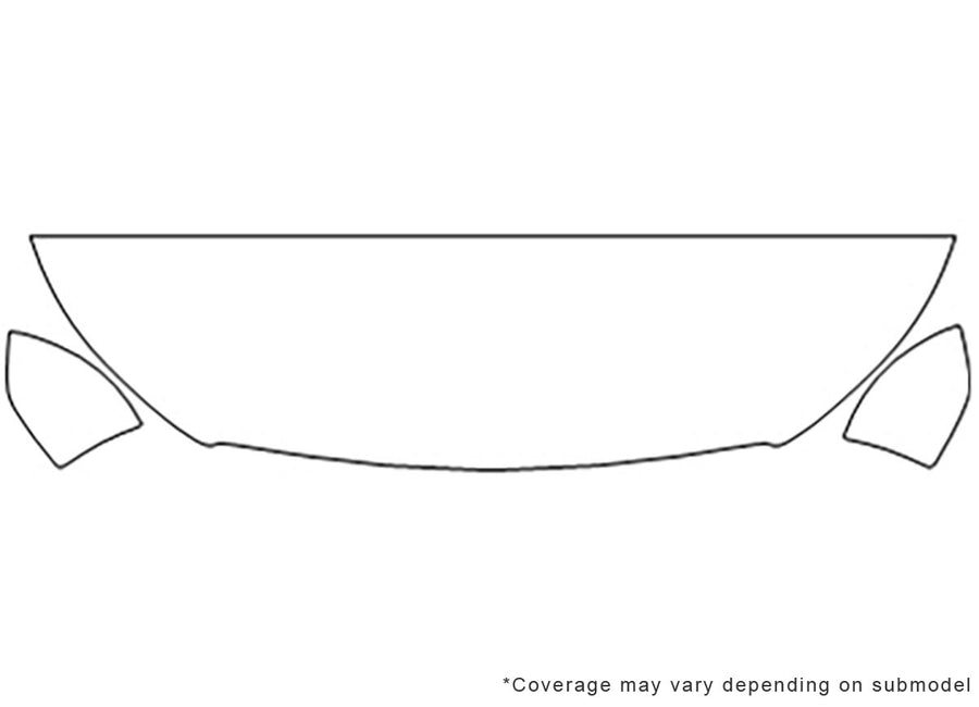 metris 3M Clear Bra Hood Precut PPF Diagram