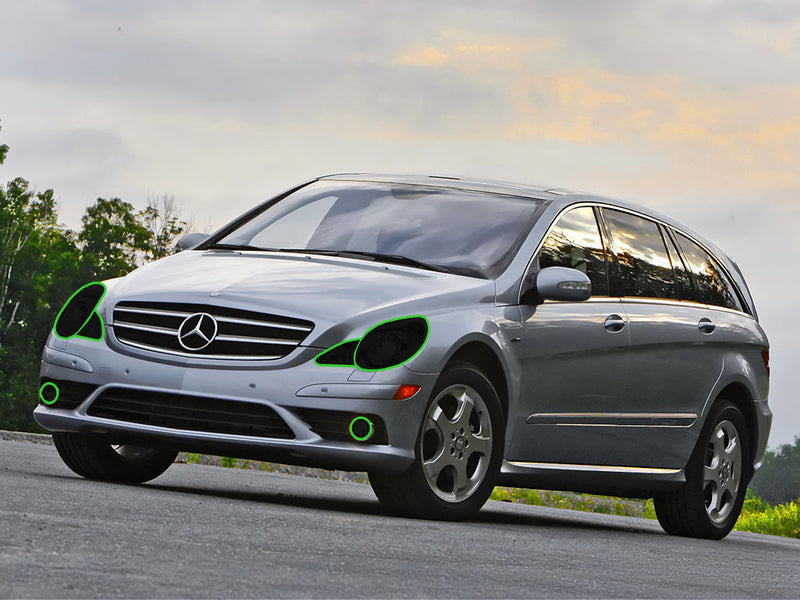 mercedes-benz r-class 2006-2010 Headlight Tint Location