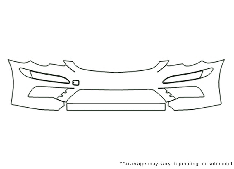 r-class 3M Clear Bra Bumper Precut PPF Diagram