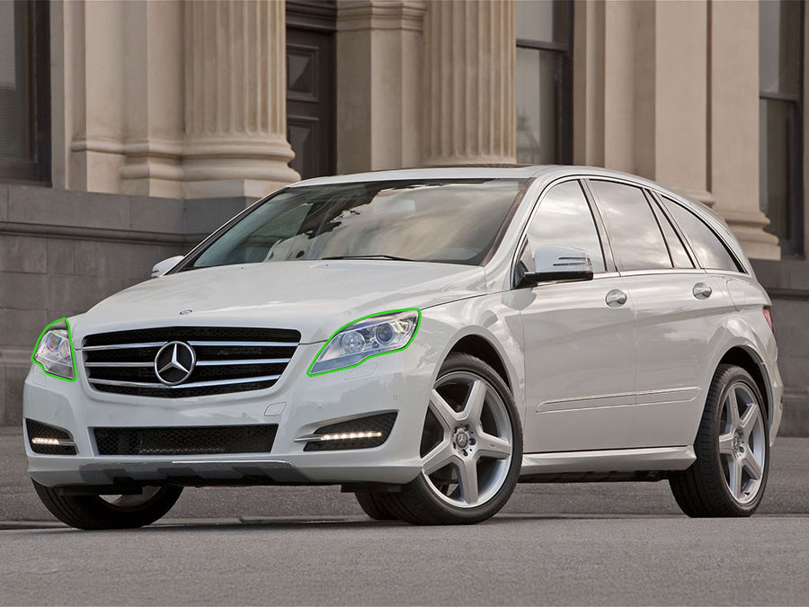mercedes-benz r-class 2011-2013 Headlight Protection Installation Location