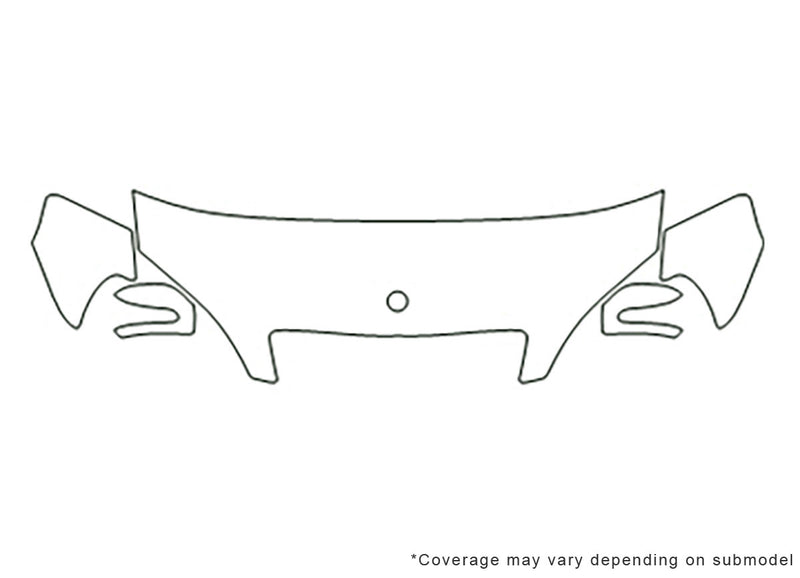 s-class 3M Clear Bra Hood Precut PPF Diagram