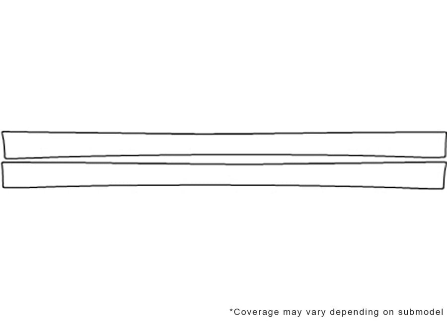 s-class 3M Clear Bra Door Cup Precut PPF Diagram