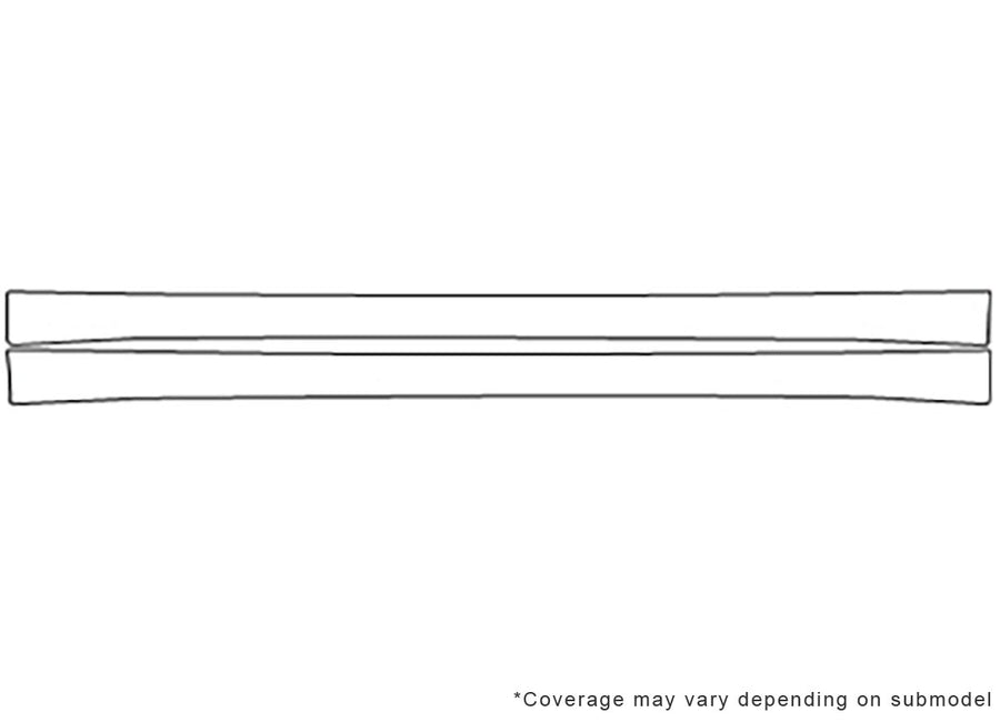 s-class 3M Clear Bra Door Cup Precut PPF Diagram