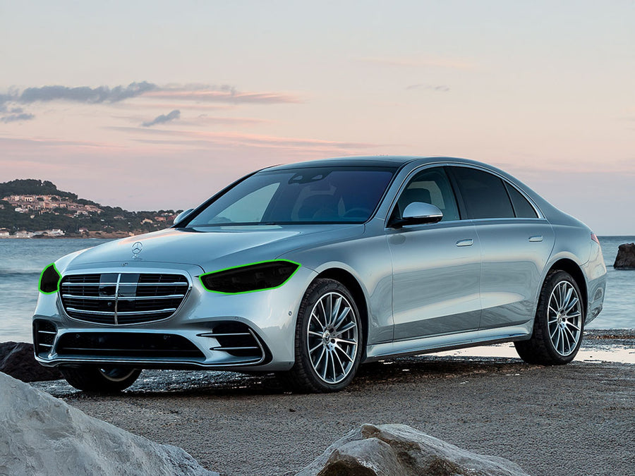 mercedes-benz s-class 2018-2020 (sedan) Headlight Tint Location
