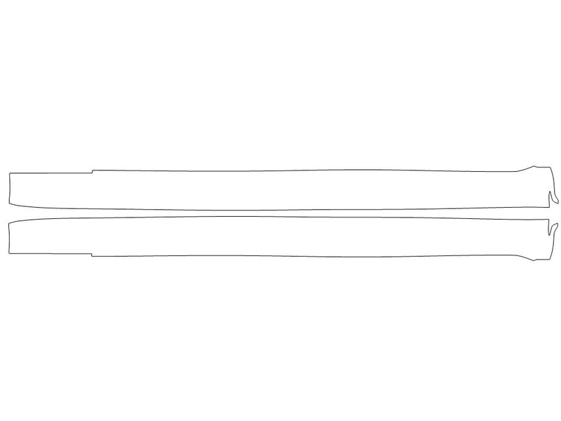s-class 3M Clear Bra Door Cup Precut PPF Diagram