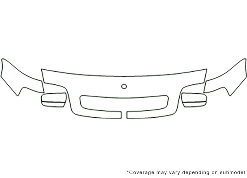 sl-class Avery Dennison Clear Bra Hood Precut PPF Diagram